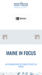 Mobile Screenshot of mainepolicy.org